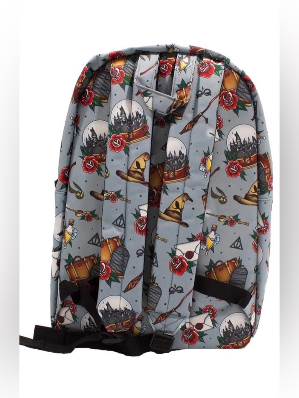 Loungefly Harry Potter Relics Tattoo Backpack & Universal Studios Keychain! - Picture 2 of 12